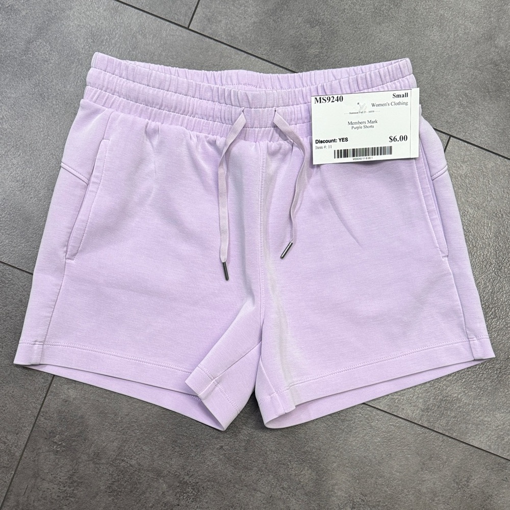 Women's Light Purple Athletic Shorts